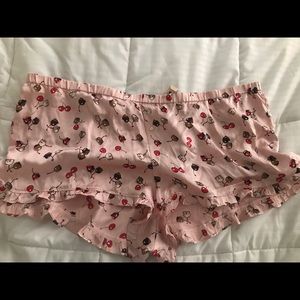 Pajama silk shorts